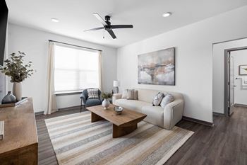 Living room area at The Quinn Luxury Apartments, Florida, 32526